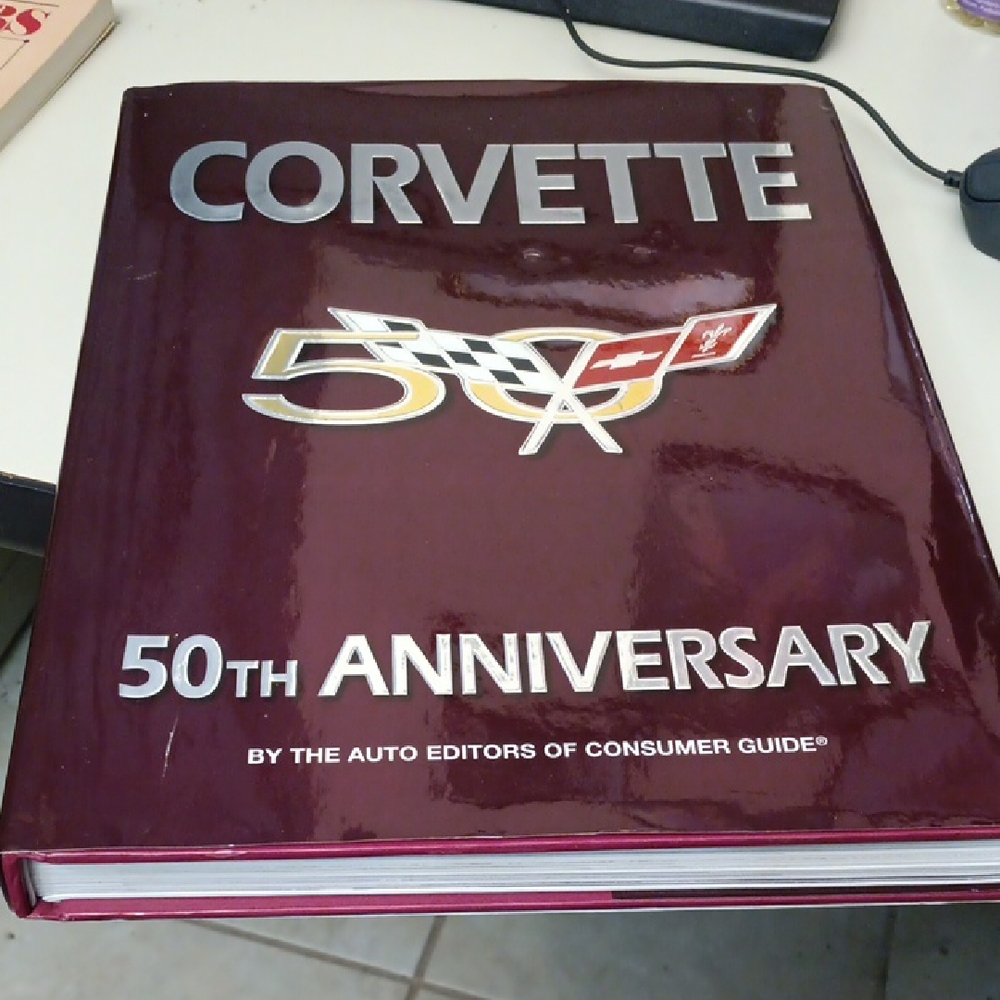Corvette 50th Anniversary Book - Burgundy Edition